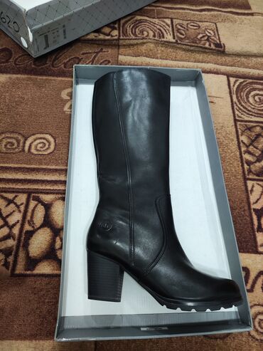 теплая обувь: Сапоги, 40.5, цвет - Черный, Marco Tozzi