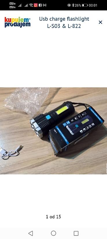 cajnik: Višenamenska USB punjiva baterijska lampa sa modelima L-S03 i L-822 — 1