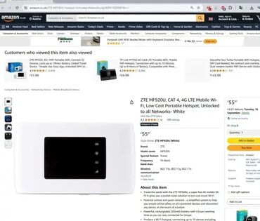 Modemi, ruteri i mrežni uređaji: *** AKCIJA *** #2945 ZTE MF920U, CAT 4, 4G LTE Mobile WiFi; Uređaj — 3