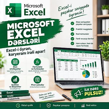Kompüter kursları: Kompüter kursu: Microsoft Office, Onlayn — 1