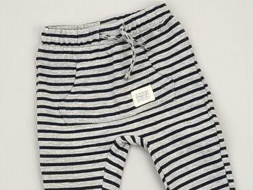czarne spodnie materiałowe z wysokim stanem: Baby material trousers, 6-9 months, 68-74 cm, So cute, condition - Very good