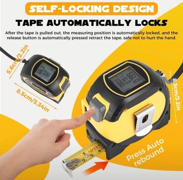 Məsafə ölçənlər, ruletkalar: Yeni Lazer məsafə ölçən, Hesablama funksiyalı, Rayonlara çatdırılma, Pulsuz çatdırılma, Ödənişli çatdırılma — 4