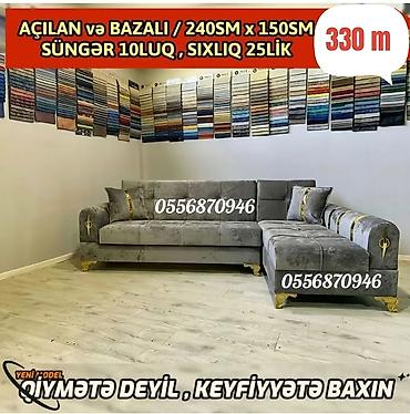 Divanlar: Künc divan, Yeni, Açılan, Bazalı, Parça, Şəhərdaxili pulsuz çatdırılma — 6