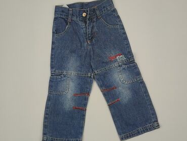 Children's jeans 3 years, height - 98 cm., Cotton, condition - Good