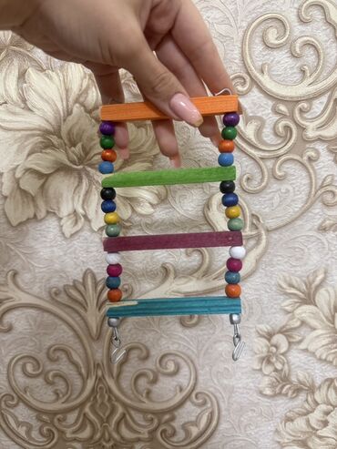 Oyuncaqlar: Papuqay və xırda quşlar üçün asılqan–oyuncaq Balaca yelləncək quşlar — 13