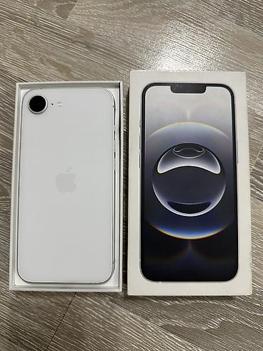 самсунг 24 с: IPhone 16e, Б/у, 128 ГБ, Белый, Коробка, 92 % — 2