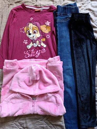 odelo za krstenje bebe: Oshkosh, Set: T-shirt, Sweatshirt, Leggings, 122-128