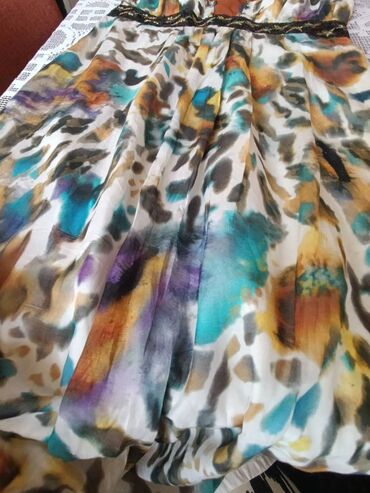 Haljine: Luisa Cerano luksuzna maxi haljina akvarel print 38, svila/viskoza — 10