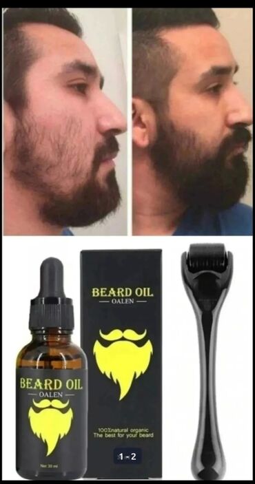 Bədənə qulluq: Beard Oil saqal serumu tam original Saqqal Böyüməsi yenilikçi bir