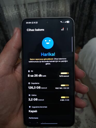 Samsung: Samsung Galaxy A56, 256 GB, rəng - Qara, Barmaq izi — 13