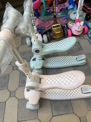 Детские самокаты: Детский самокат, Трёхколёсный — 1