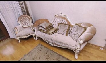 купить кресло кровать недорого бу: Divan 1 kreslo Tecili satılır 500 azn Unvan:Qarayev 4566*Deniz
