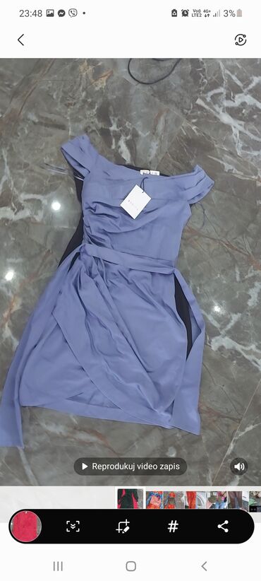 kutije za nakit београд слике: Zara XS (EU 34), bоја - Tamnoplava, Koktel, klub, Na bretele