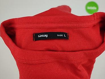 dresy urban czerwone: Sinsay, T-shirt damski, rozmiar L — 4