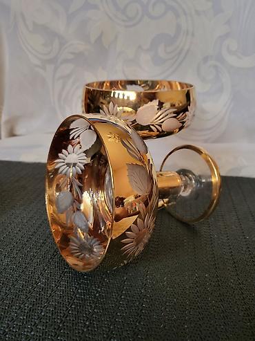 Čaše: Case kristal,rucni rad za dvoje 1960/70ta godina. Case za na lalafo.rs — 2 Čaše: Case kristal,rucni rad za dvoje 1960/70ta godina. Case za — 2