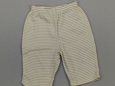 czarne spodnie materiałowe z wysokim stanem: Baby material trousers, 0-3 months, 56-62 cm, condition - Good