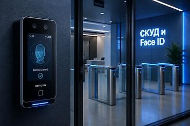 отработанное: 🔐 СКУД — КОНТРОЛЬ ДОСТУПА И FACE ID Кто когда пришёл и когда ушёл — — 1
