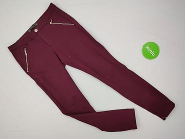 bordowe: Zara, Spodnie materiałowe damskie, rozmiar M — 2