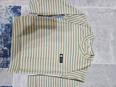 пошив мужской одежды: Детский топ, рубашка, цвет - Зеленый, Б/у