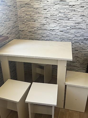 kuxna stolu: Mətbəx üçün, İşlənmiş, 4 stul — 1