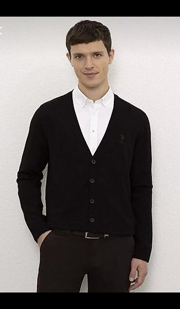 pull and: Мужской свитер, S, Us Polo Assn, Новый, цвет - Черный, Бесплатная доставка, Платная доставка, Самовывоз — 2