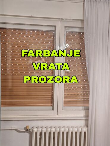 usluzno farbanje namestaja: Farbanje vrata i prozora Gitovanje popravka gita za staklo Osvežavanje