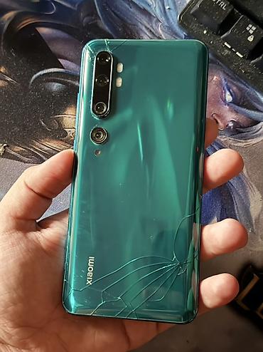 xiaomi note 10 irşad: Xiaomi Mi Note 10, 128 GB, rəng - Yaşıl, 
 Qırıq — 3