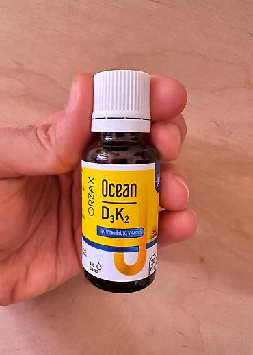 Vitaminlər və BAƏ: Orzax Ocean D3 K2 Damla 20 ml (400 Damla) – Vitamin D3 və K2 Tərkibli — 2