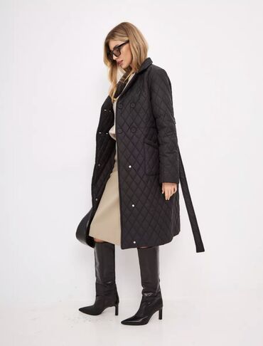 женское пальто стильная: Пальто, Осень-весна, Длинная модель, XL (EU 42), 2XL (EU 44), 3XL (EU 46)