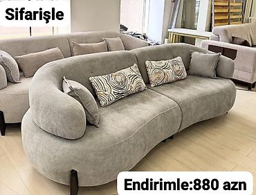 Sifarişlə divanlar: Divan, Qonaq otağı üçün, Parça, Bazasız, Açılmayan — 9