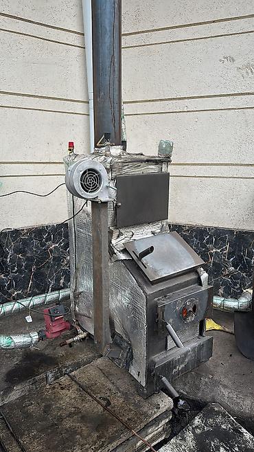 Буржуйки: Твердотопливная печь-утилизатор (металл) Котел полуавтомат 300-330кв — 1
