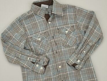 koszule z kokardą: Shirt 9 years, condition - Very good, pattern - Cell, color - Multicolored