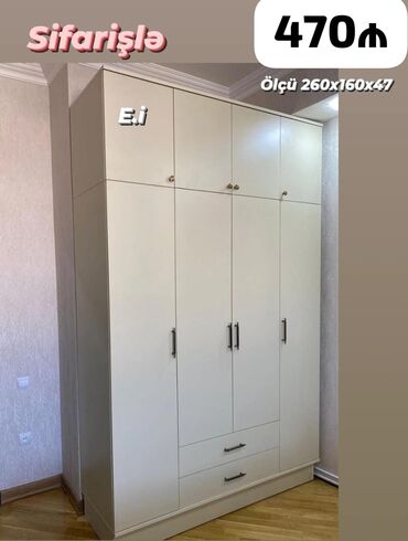 mebel kuhni: *4 Qapılı Dolab 470Azn💥* *✔️Ölçü 160x260x47* Mebellərin dizayn