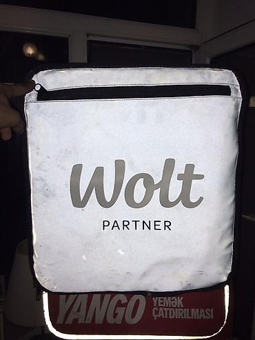 bolt sunka: Wolt Partner termo çatdırılma çantası - Çiyin və ya velosiped/moped — 1