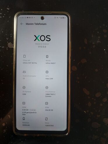 Infinix: Infinix Hot 40, 256 GB, Sensor — 4