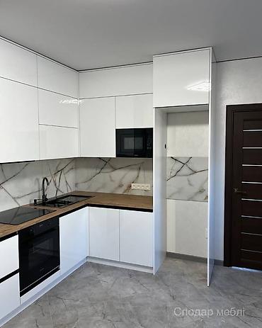 Кухонные гарнитуры: Кухонный гарнитур, Новый, цвет - Бежевый, ДСП, Бесплатная доставка — 24