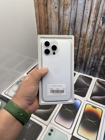 охлаждающий кулер для телефона: IPhone 16 Pro Max, Колдонулган, 256 ГБ, White Titanium, Заряддоочу түзүлүш, Коргоочу айнек, Каптама, Бөлүп төлөө менен, 100 %