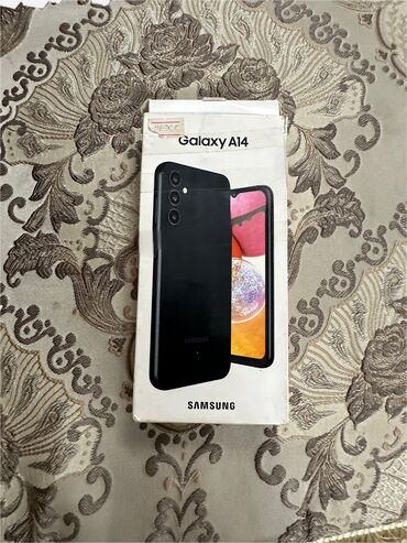 телефоны бу редми: Samsung Galaxy A14, Колдонулган, 128 ГБ, түсү - Кара, 2 SIM