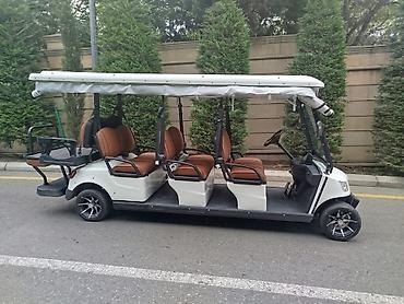 Microcar: Elektrikli 6+2 yerlik tur avtomobili (golf kar) - Uzun baza, 3 cərgə — 4