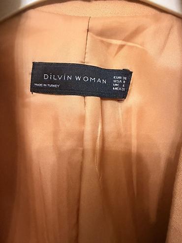 salvar: Qısa qol qadın blezeri – Dilvin Woman - Rəng: açıq şaftalı/əlvan bej - — 2
