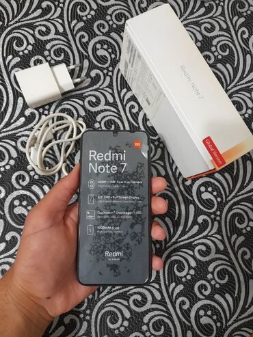 black shark 4 qiymeti: Xiaomi Redmi Note 7, 128 GB, rəng - Qara, 
 Barmaq izi, İki sim kartlı