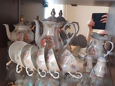 kahla: Çay dəsti, rəng - Ağ, Farfor — 2