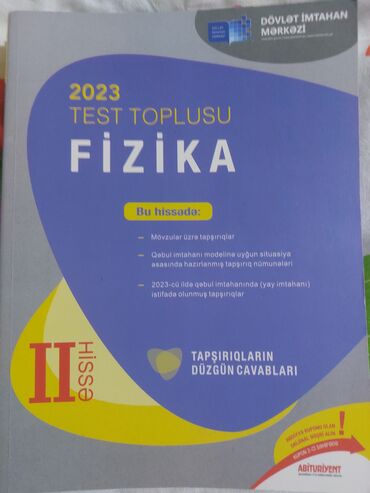 fizika testleri yukle: 2023 fizika test toplusu 2ci hissə