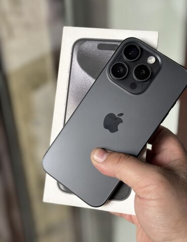 куплю айфон 13 про: IPhone 15 Pro, Новый, 256 ГБ, Black Titanium, Защитное стекло, Чехол, Коробка, 92 %