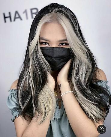 Парикмахеры: Окрашивание «money piece»/лицевые пряди - Акцентное окрашивание — 11