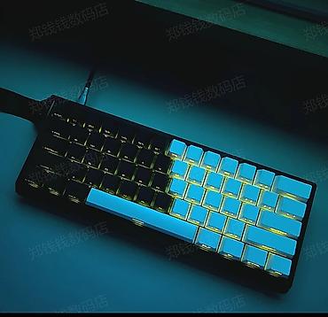 кастомная: Новые PBT кейкапы Side-Print (надписи сбоку) — Черно-белый стиль — 2