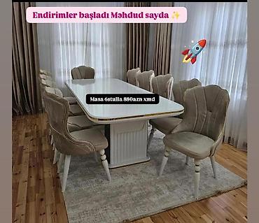 restoran stullari: Qonaq otağı üçün, Yeni, 6 stul — 1