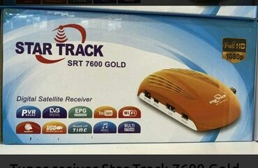 televizor internet wifi: Star Track 6500, 6600, 7600 HD ve s. teze salafanlı korobkada çanaq