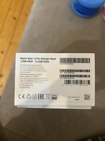 samsung no 10: Redmi Note 13 Pro, 512 GB, rəng - Qara — 7