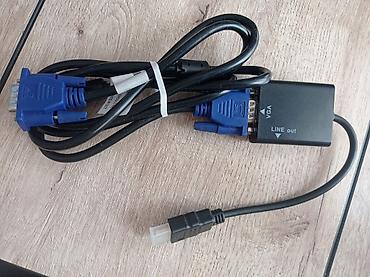 Audio və video kabellər: VGA – Audio çıxışlı video adapter/kabel - Qurğu: VGA video siqnalının — 1